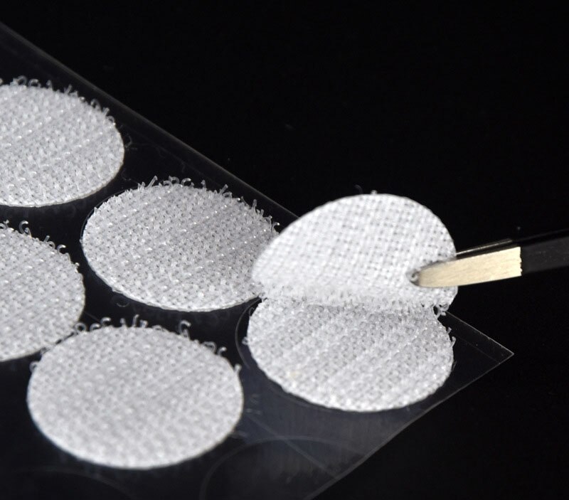 Dot punch type velcro, nylon double-sided strong back adhesive buckle with pin buckle, quiet book round velcro