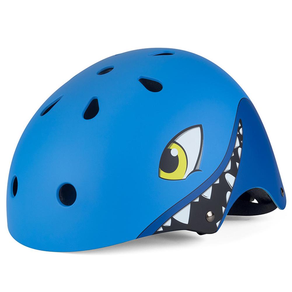3-8 años los niños cascos de bicicleta de alta densidad PC de dibujos animados niño patinando Ciclismo montar niños casco de bicicleta Ciclismo: Blue