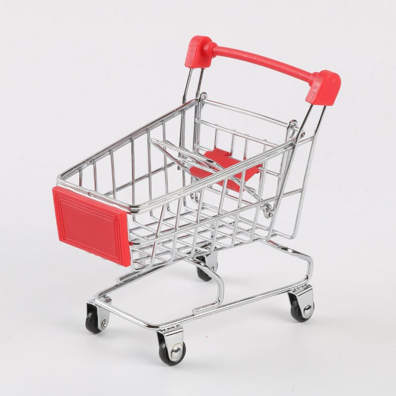 Mini jouet caddies petit jouet pour animaux de compagnie supermarché Handcart panier utilitaire panier de stockage stockage à la maison