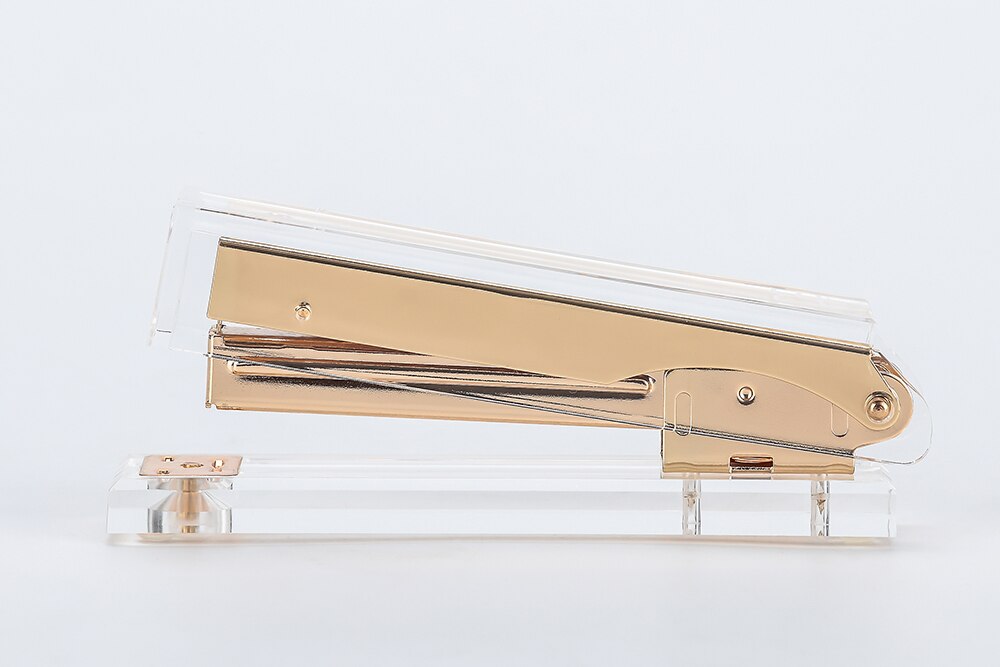 3pcs/setClear Memo Pad Note Holder+ Clear Acrylic Clipboard+Acrylic Stapler desk kit