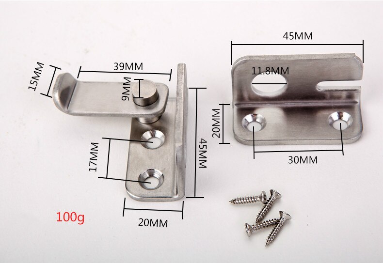 Bolt Anti-theft Security Door Thick Stainless Steel Bolt Locker Lock Hasp