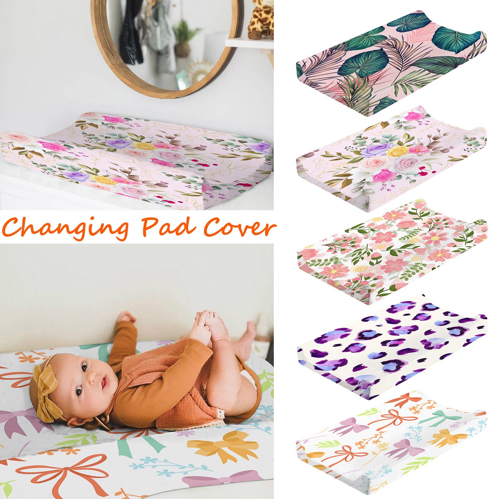 Baby Nursery Luier Veranderende Pad Cover Crib Sheet Baby Bed Aankleedkussen Cover Veranderende Tafel Cover Baby Verandering Tafel Vel