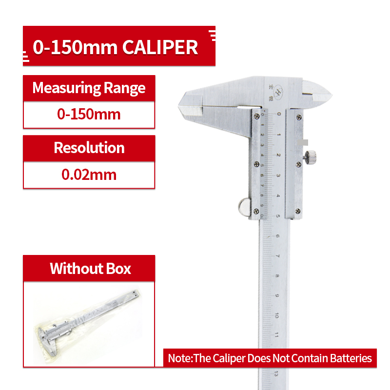 Digital Calipers Metal case 6-Inch 150mm Stainless Steel Electronic Digital Vernier Caliper Metal Micrometer Measuring: Vernier Caliper