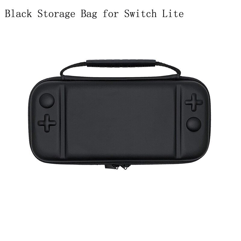 Nintend switch lite bærbar opbevaringspose anti-shock hård shell eva beskyttende bæretaske krystal transparent taske tilbehør: Grå opbevaringspose