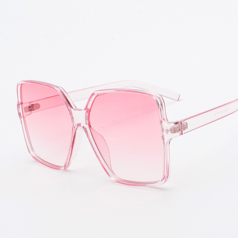 Elbru Oversized Champagne Zonnebril Vrouwen Oceaan Snoep Dames Shades Grote Frame Zonnebril Vrouwelijke UV400 Bescherming