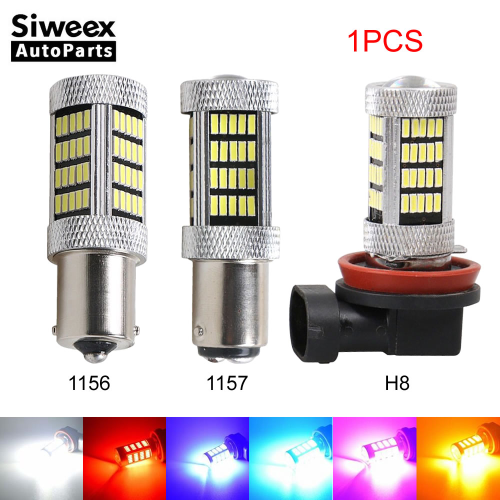 1X H8 H11 1156 1157 Nebel Licht 92 SMD 4014 Auto Led-leuchten Lampe Für DC 12V Weiß Blau eis blau Gelb Rot Rosa