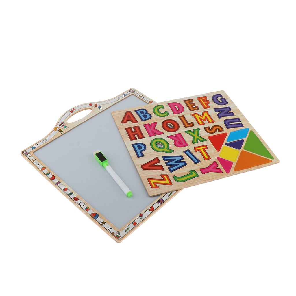 Magnetic Letter Board with Stickers – Alphabet Learning Magnet Toys with Whiteboard - Kids Early Educational Toys