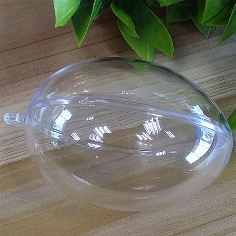 10Pcs And Funny Easter Egg Box Transparent Egg Box Decorated Party Supply Hanging Easter Eggs Transparent packing box