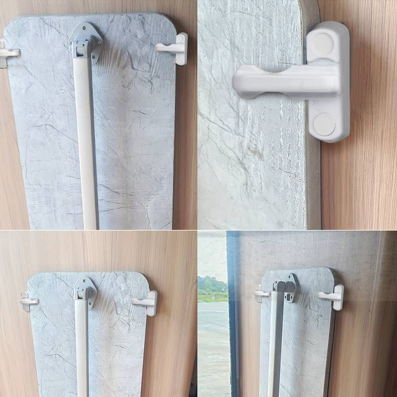 2PCS Versatile RV Table Clamp - Durable ABS, Rotating Lock For Easy Wall Mounting & Secure Hold, Trailer, Table Board, Hook