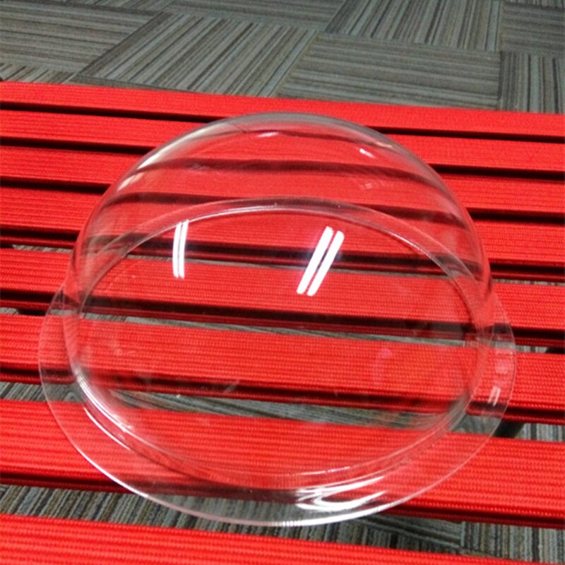 Couverture antipoussière de transparente de caméra de surveillance de forme hémisphérique de demi-boule de PMMA avec la bride