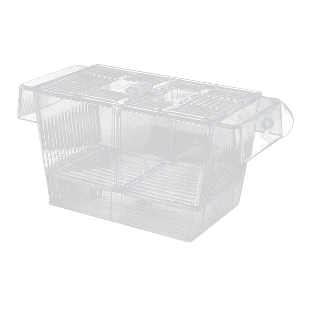 Caja de aislamiento para cría de peces en Acuario, incubadora de peces con ventosa de alta resistencia, accesorios para cría de peces: 11x21x10cm