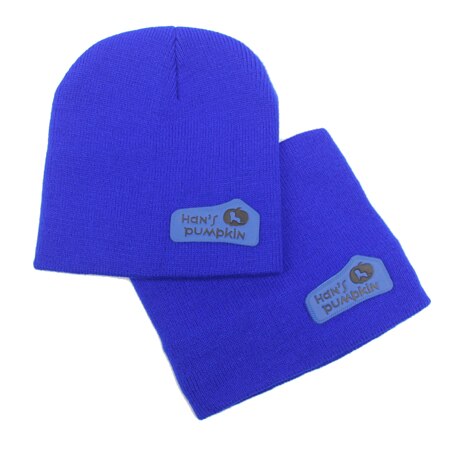 Bonnet d'hiver couleur bonbon chapeau Bonnet en coton tricoté chapeau dessin animé enfants chapeau bébé garçon fille: blue kids