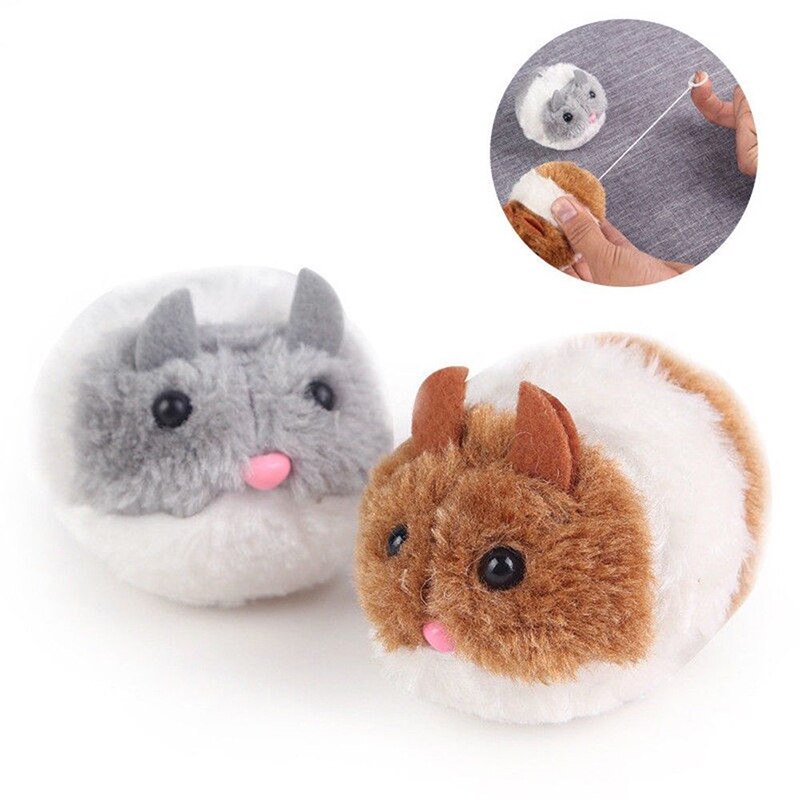 SUEF 1 pièces mignon peluche vibration sports petite grosse souris chat jouet secouer petite souris drôle taquiner chat jouets pour animaux de compagnie @ 03