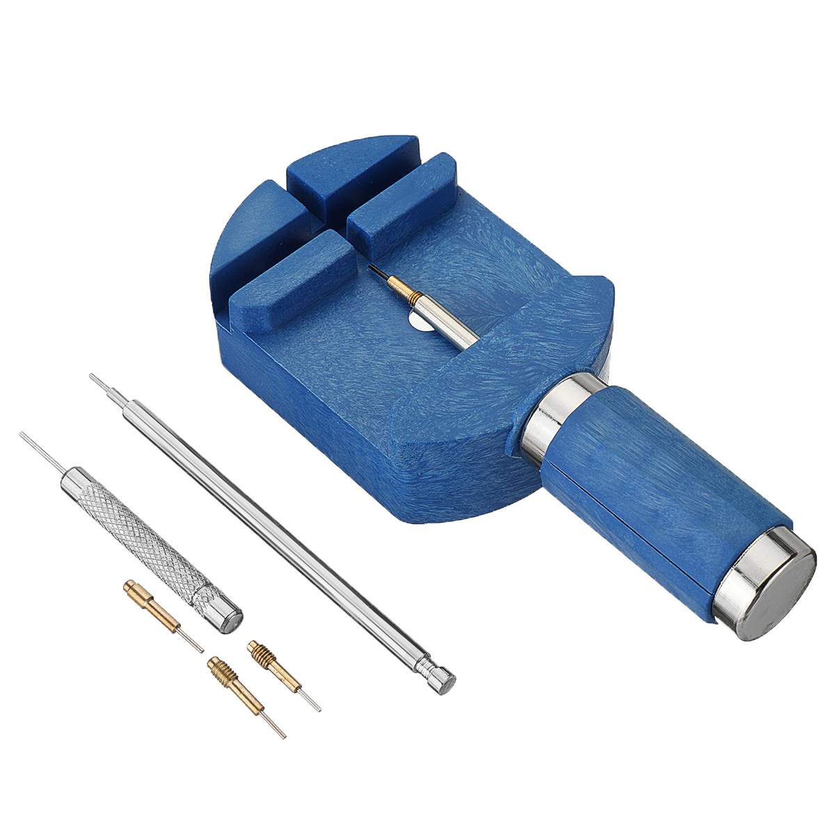6 pièces ensemble montre à assembler soi-même outils bracelet de montre décapant ajusteur montre lien pour bracelet horloger broches montre réparation outil Kit: Default Title