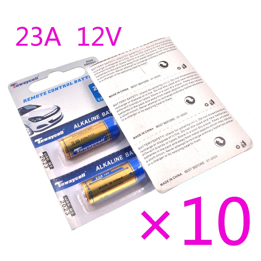 10 Stks/partij Kleine Batterij 23A 12V 21/23 A23 E23A MN21 MS21 V23GA L1028 Droge Alkaline Batterij Voor Deurbel, alarm, Walkman