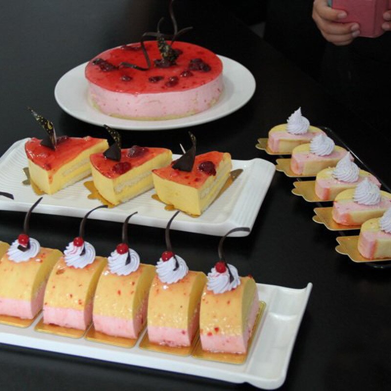 100Pcs/lot Mousse Cake Boards Tray Golden Paper Cakeboard for Cake Dessert Display Tray Wedding Birthday Cake Decorating Tools