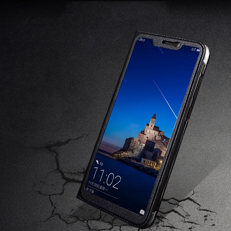 Für Huawei Honor 8X Fall 8X Max Full View Fenster PU Leder Flip Abdeckung Funda Fall für Huawei Ehre 8X /8x Max schutzhülle