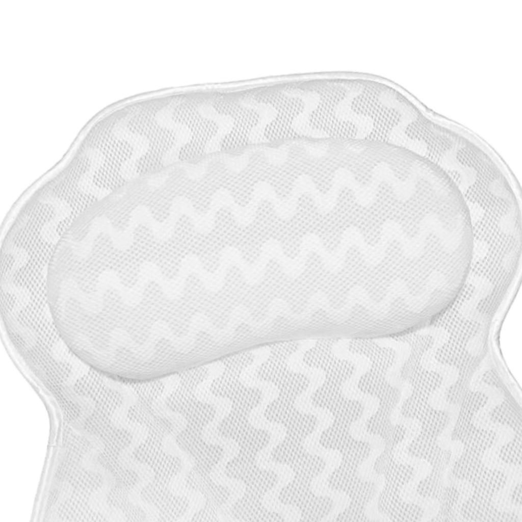 Relaxing Soft Bath Pillow Spa Head Neck Shoulder Rest Cushion Back Support Pad Spa Pillow Massage Pillow Headrest Suction Cup