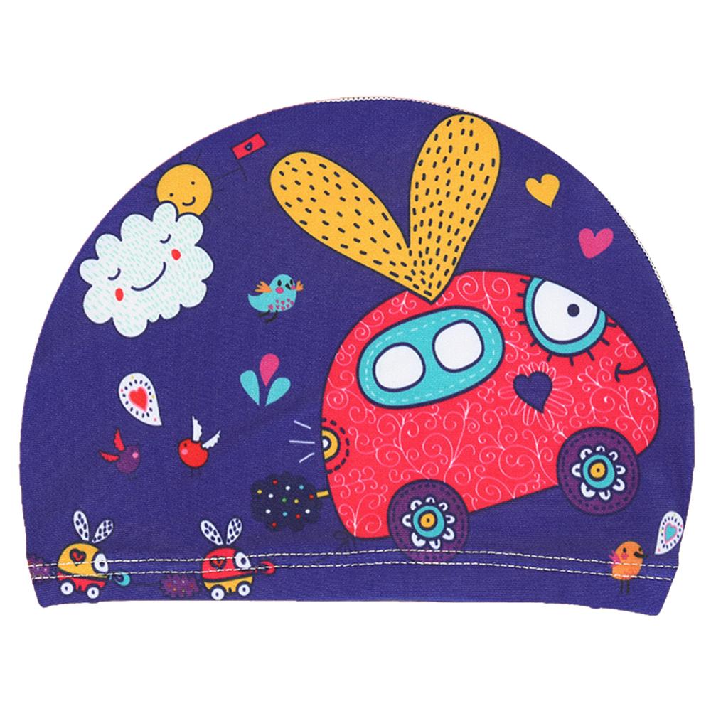 Gorro de natación para bebé, estampado de animales de dibujos animados, impermeable, protección de orejas, suave de poliéster ligero, accesorio para nadar, Unisex: 6