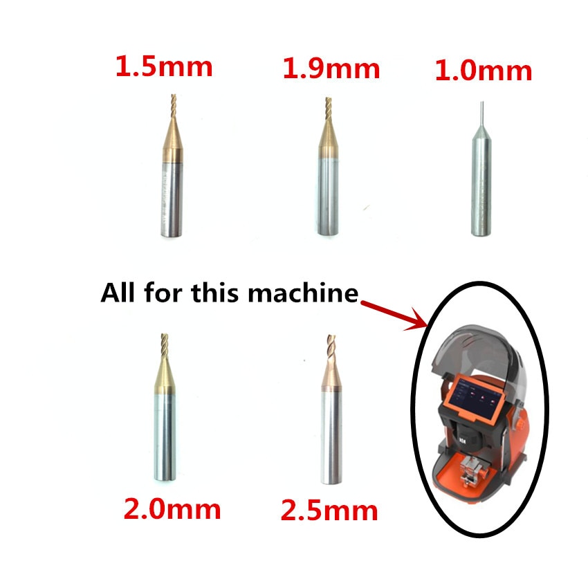 Carbide End Milling Cutter And HSS Tracer Point (Probe) For KUKAI Alpha Key Cutting Machines