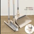 Broom Dustpan Mop Three Sets Kit Multi-Function Broom Windproof Dustpan Cleaning Floor Hygiene Durable Household Cleaning Tool: coffee  3pc
