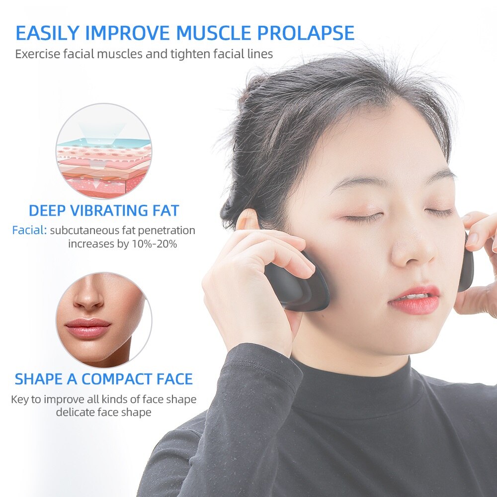 Face Slimming Vibration Massager Masseter Exerciser Bady Fat Remover Facial Muscle Relaxation Machine V-Face Lifting Slimmer
