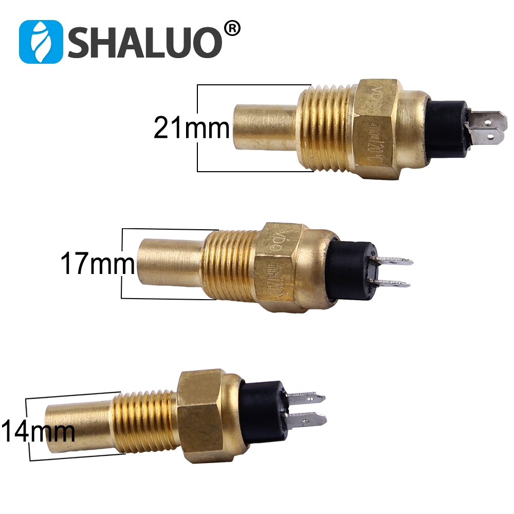 Universal diesel engine Water Temperature sensor 17mm screw VDO 3/8NPT brass generator part alarm electric liquid sensor 12v24v