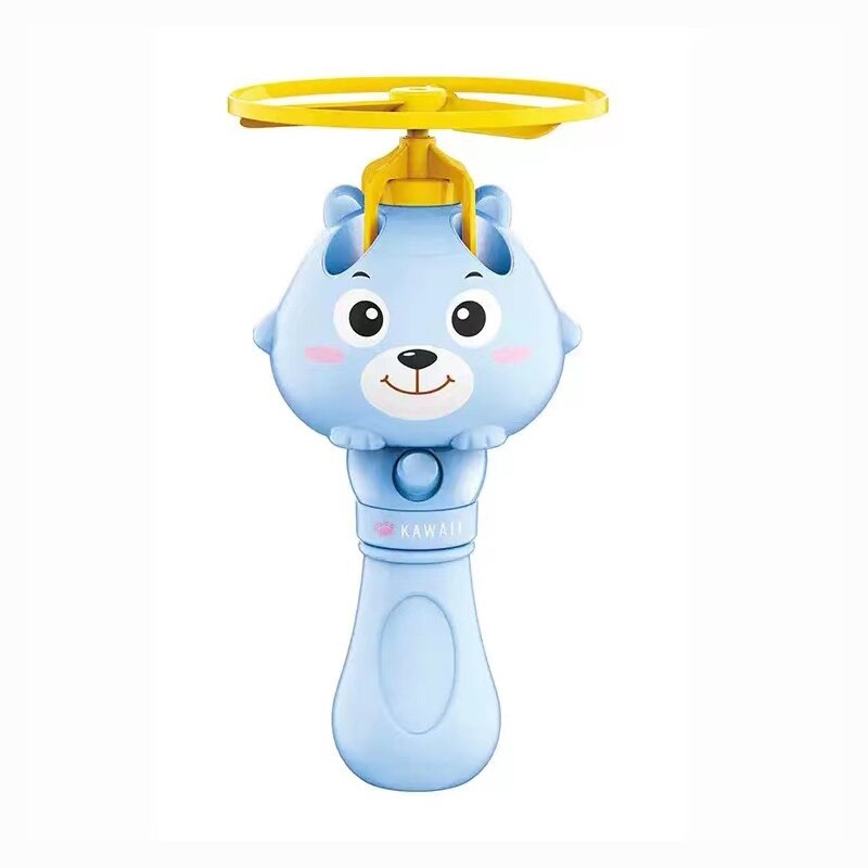 Non-Elektrische Outdoor Speelgoed Cartoon Bamboe-Dragonfly Bubble Machine Voor Jongens En Meisjes