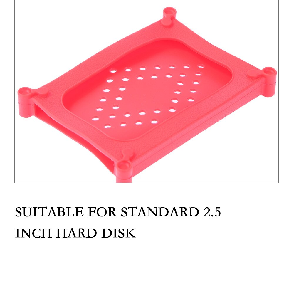 1pcs Silicone Protective CoverHDD Protective Cover External 2.5 inch Dard Drive Case Holder for 2.5" SATA/IDE HDD Hard Drives