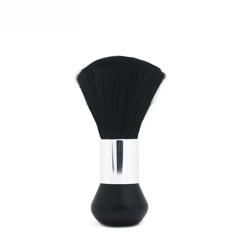 Brochas de barbero profesionales suaves y negras para pelo, cepillo de cabello para salón de belleza, corte, peluquería, herramienta de maquillaje, 1 ud.