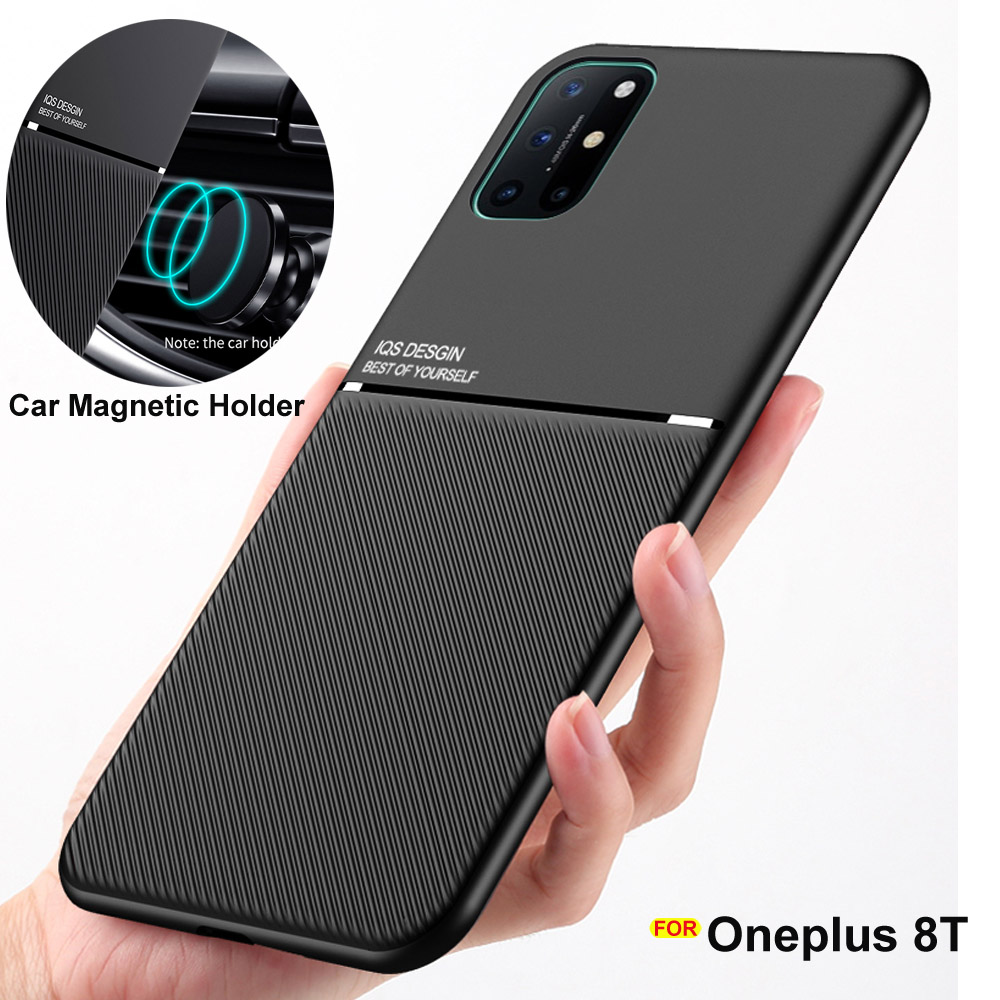 Integrierte Magnetplatte Auto Magnethülle für Oneplus 8T Hülle stoßfeste Hartschale für Oneplus Nord 5G Hülle Oneplus 8 7T Profi Startseite
