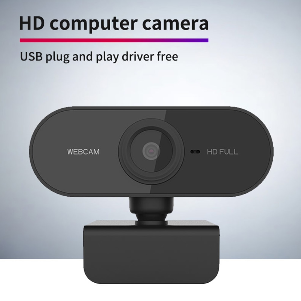 Vktech 1080P Hd Webcam Usb 2.0 Web Camera Video Online Onderwijs Conferentie Microfoon Cmos Webcam Voor Computer Pc Monitor