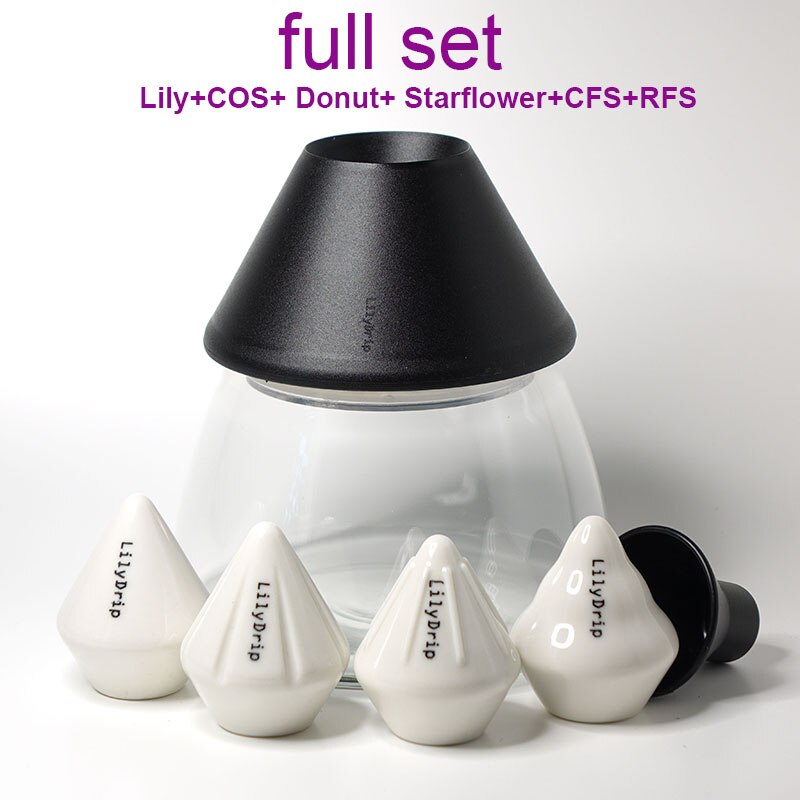 Lilydrip coffee dripper transformer brewer filter paper inverter Compatible for most cone dripper V60 brewer set help brewing: full set