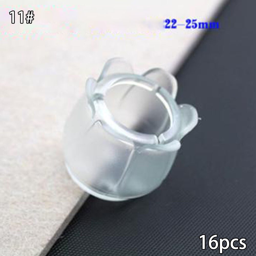 16x Silikon Gummi Stuhl Bein Füße Pads Möbel Umfasst Schutz Für Quadratische bilden Tisch Bein Abdeckung: 11