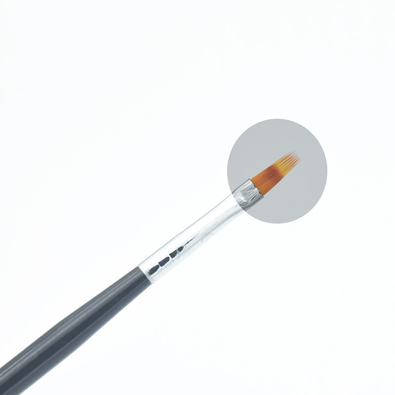 AKiHi 1 szt. Pędzle gradientowe malowanie pióro robić rysowania polski profesjonalny lakier robić paznokci czarna rękojeść