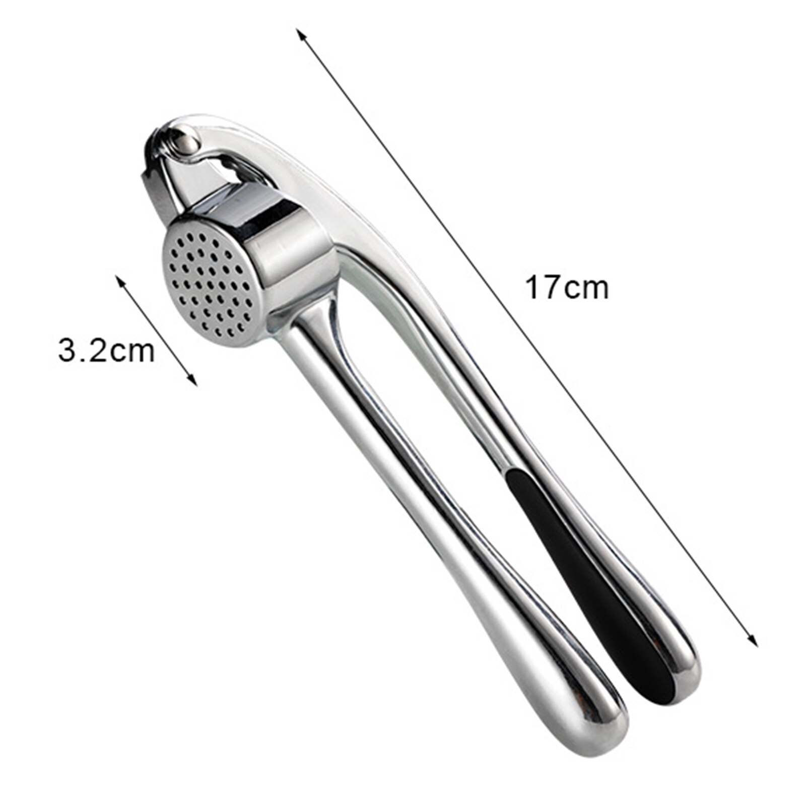 Garlic Press Crusher Garlic Ginger Mincer Handheld - Zinc Alloy, Rose Gold