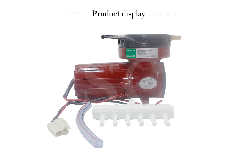HAILEA ACO-003 DC 12V 25W Permanent Electromagnetic Air Compressor for Hydroponics Pond Aquarium Fish Tank Oxygen Air Pump