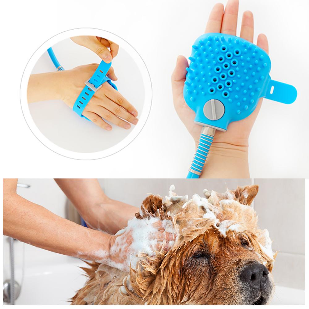 Huisdier Baden Tool Pet Douche Spray En Borstel In Een Multifunctionele Baden Apparaat Voor Hond En Kat