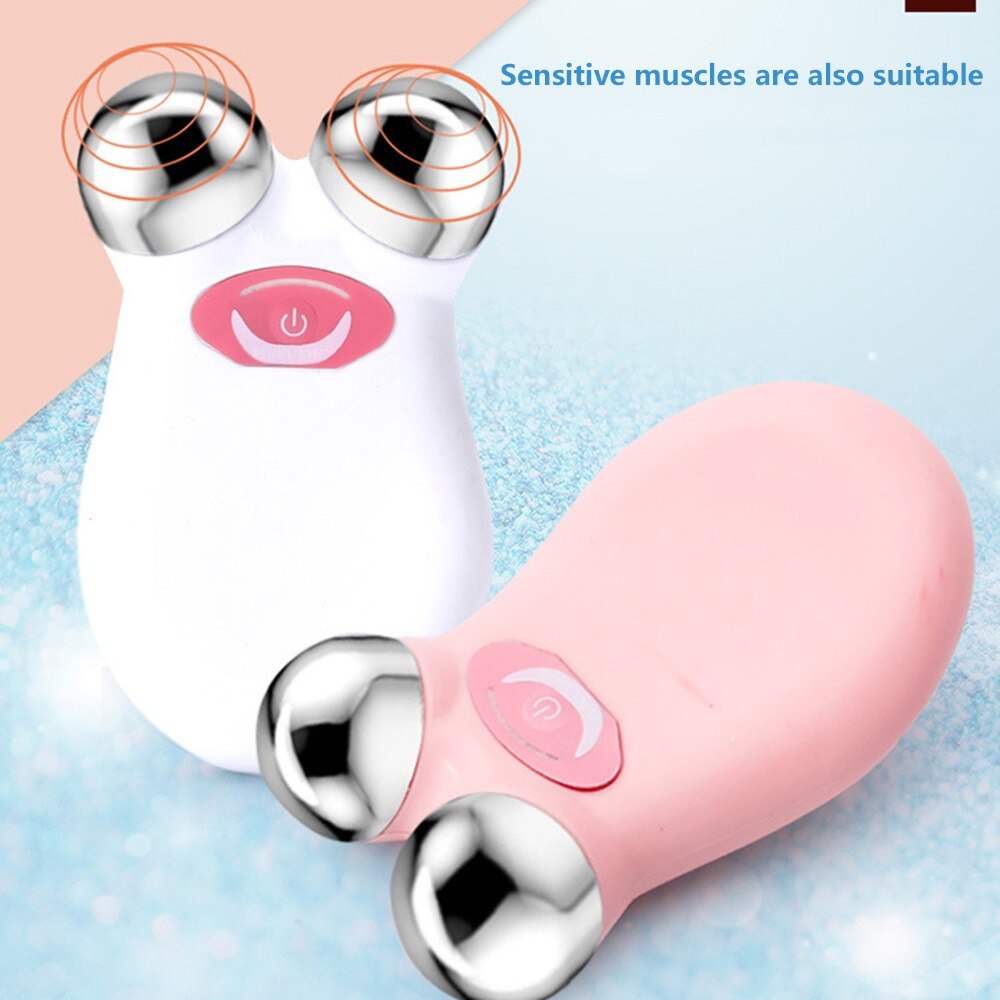 Face Lifting Microcurrent Roller Massager Skin Tightening Anti Wrinkle BIO Micro Current Facial Lift Care Beauty Device