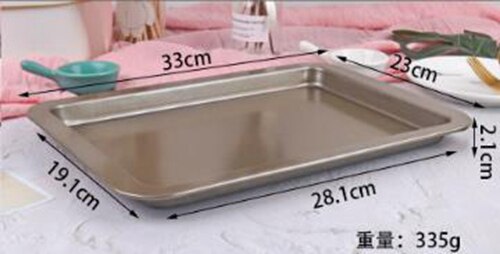Rectangular Cookie Sheets bread cake baking pan oven baked tools: gold large