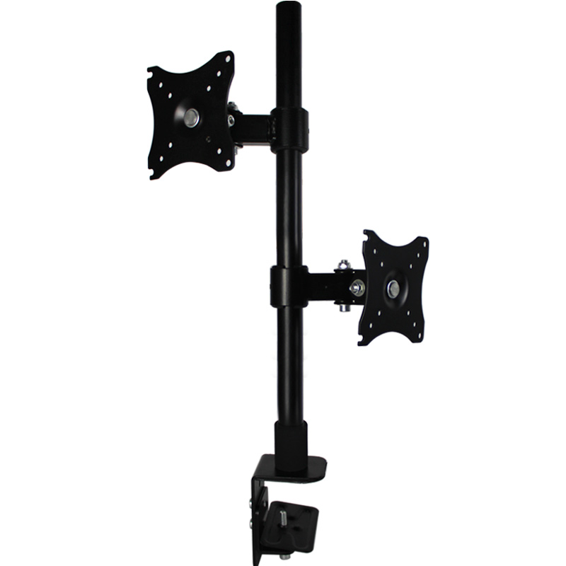 HILLPORT 10-27" Full Motion Dual Monitor Desktop Stand Holder Clamp Grommet Hole Base PC Mount Foldable Arm Soporte Support XD50