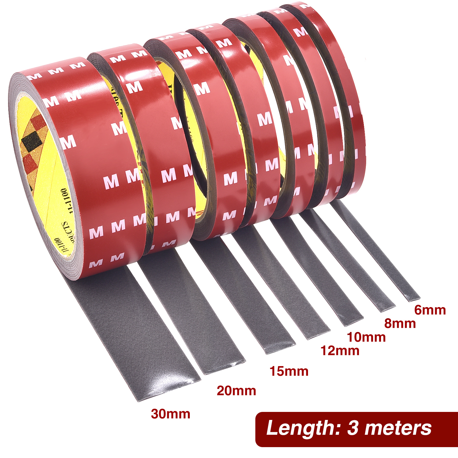 300 cm extra starkes doppelseitiges Klebeband für Autos, spezielles Abreißen, ohne Spuren zu hinterlassen, hochviskose Montagebefestigung, klebrig