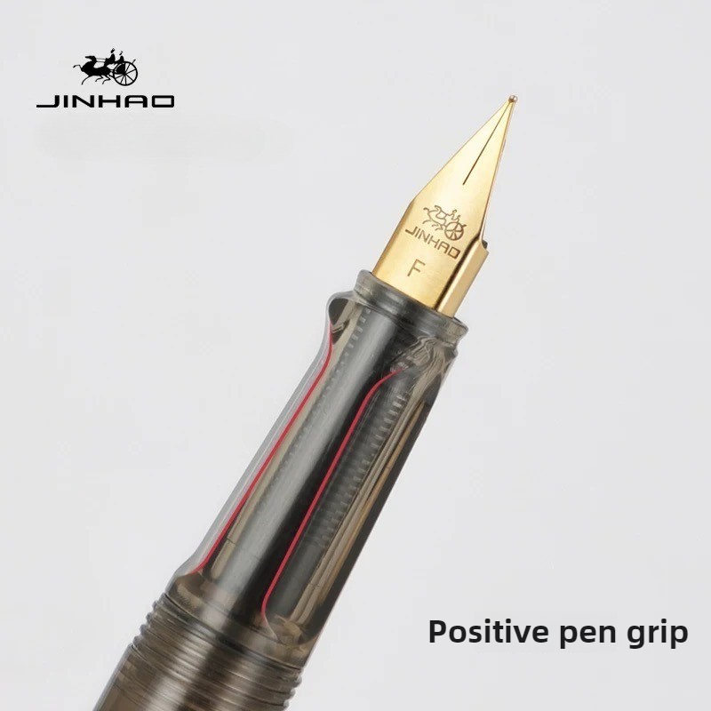 JINHAO 58 Wood / Scrimshaw Fountain Pen Student F EF Nib Ink Pen Calligraphy Pen Stationery School Office Supplies