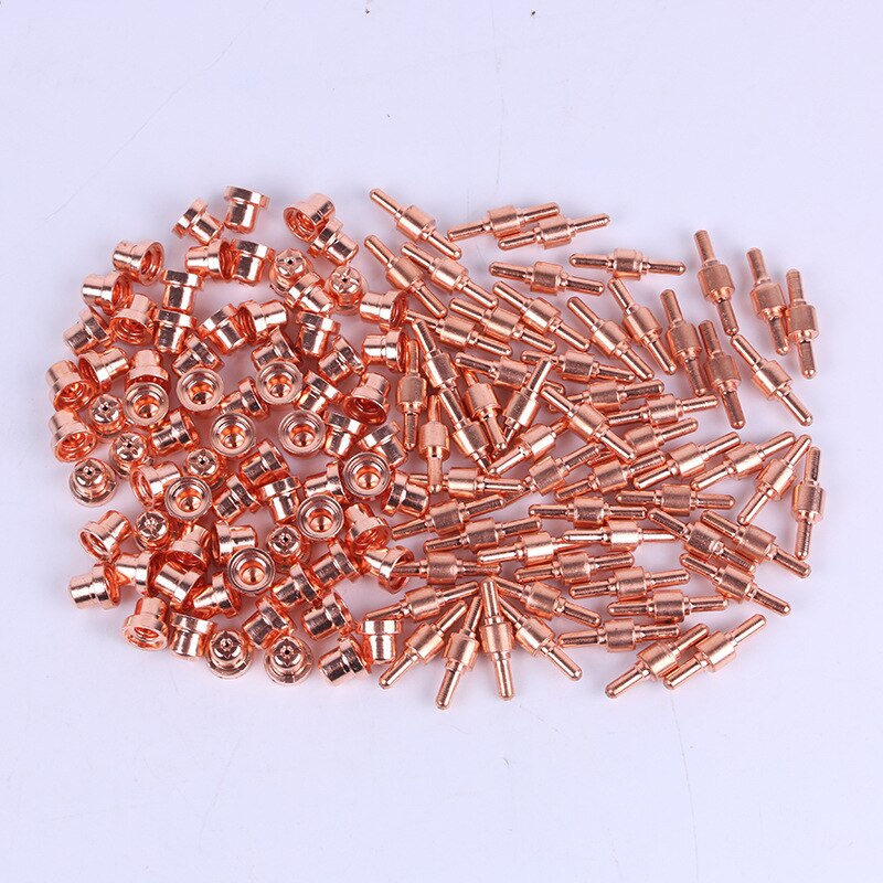 10Pcs long Plasma Tips Electrodes Fit PT-31 LG-40 Plasma Cutting Torch CUT40 CUT50 Welding Accessories Kit