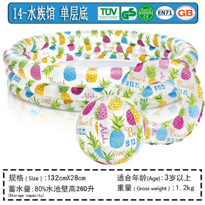 Inflatable Swimming Pool Infant Swimming Pool Bathtub Sand Basin Ocean Ball Pool: Green