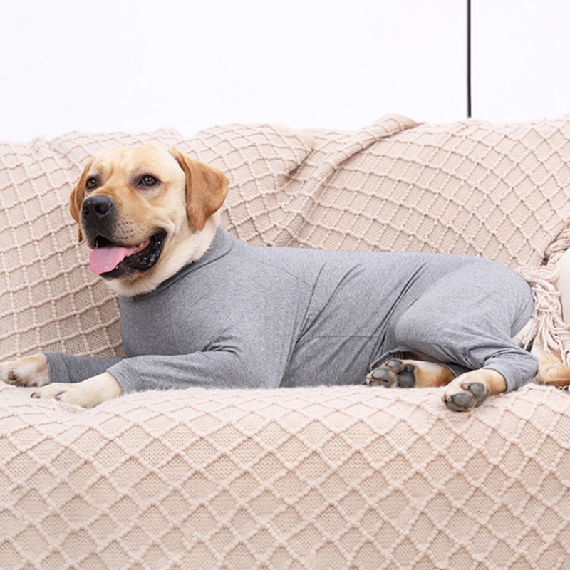 Medium Grote Honden Pyjama Voor Honden Jumpsuit Voor Hond Herstel Pak Anti Likken Wonden Voor Honden Streep Kleding