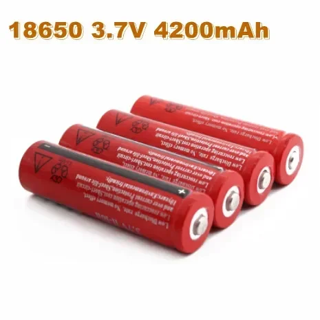 Cien % 18650 3,7 V linterna frontal batería recargable batería recargable de iones de litio 18650