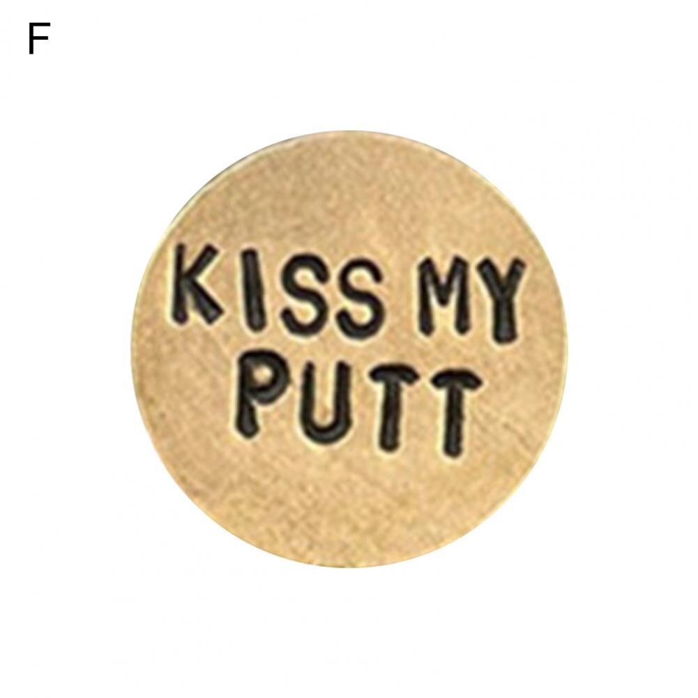 Golf Ball Markers Alloy Golf Cap Marker Easily Use Lightweight High Strength Golf Cap Marker: F