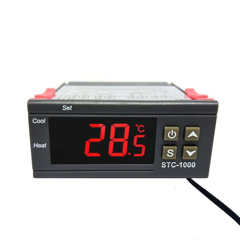 Digitale Temperatuurregelaar Thermostaat Thermoregulator Incubator Relais Led 10A Verwarming Cooling STC-1000 Stc 1000 12V 24V 220V