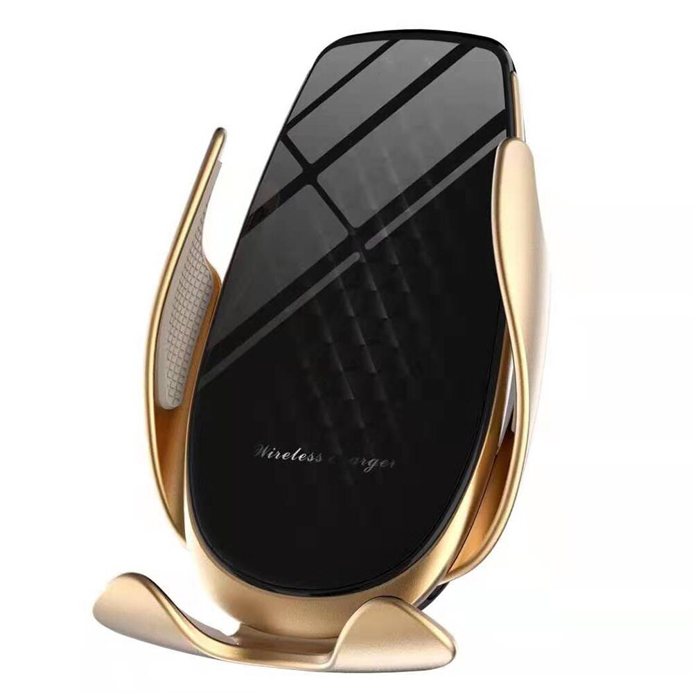 Snelle Lading Auto Telefoon Houder Qi Draadloze Oplader Automatische Klem Opladen Mount Forhuawei Mate30pro P30Pro: 15W Gold